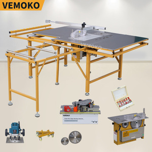 Scie <span class=keywords><strong>à</strong></span> <span class=keywords><strong>table</strong></span> coulissante de haute précision avec fonction de rainurage et double rail dissimulé en aluminium pour une coupe sans éclats - Product Image 6