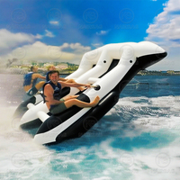 Vente chaude Gonflable D'eau Amusant Poisson Volant Remorquables Fly Fish Tube Sports Nautiques Gonflable Banana Boat