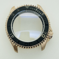 Boîtier de montre de plongée 42 mm PC Gold Modified Abalone 007, pièces de montre compatibles avec le mouvement mécanique NH35 NH36A