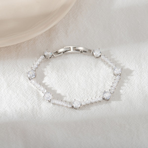 Trendy European American Style Zircon Tennis <b>Bracelet</b> Gold Women Fashion Jewelry Spring 2026 Yiwu Origin - Product Image 2