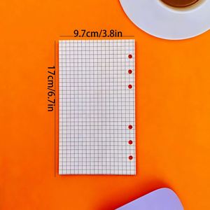 สมุดโน้ตแบบรีฟิล A6 แบบมีกาวสองหน้า 6 รู สำหรับนักเรียน มีเส้นบรรทัด ตาราง และจุด  ของใช้จำเป็นสำหรับการเรียนกลับไปโรงเรียน - Product Image 2