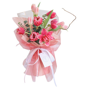 Stock de fábrica flor transparente de prueba de <span class=keywords><strong>agua</strong></span> de papel de celofán de papel de regalo ramo de - Product Image 5