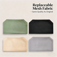 Lit pour animaux de compagnie et accessoires, grande taille, beige sable, vert, noir, solide, rafraîchissant, respirant, avec maille remplaçable, anti-humidité, en forme de boîte