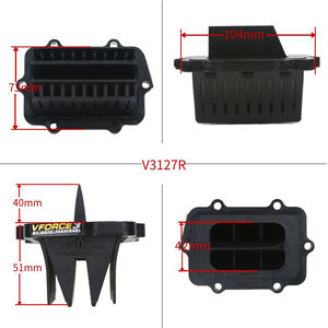 Admission en Fibre <span class=keywords><strong>de</strong></span> Carbone VForce3 V3127R-873A-2 pour <span class=keywords><strong>Motoneige</strong></span> 600 E-TEC HO SDI avec Adaptateur en Caoutchouc et Clapet - Product Image 3