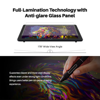 Tablette graphique numérique Huion Kamvas 22 Plus avec écran tactile, 21,5 pouces, tablette graphique numérique professionnelle pour l'animation