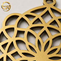 Pendentif en laiton découpé au laser de précision, pièce décorative découpée au laser CNC