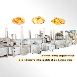 100kg-500 kg/h pringles composto patatine fritte croccanti che fanno macchina