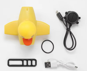 Bán Hot USB sạc LED Xe Đạp ánh sáng với sừng không thấm nước xe đạp chuông đèn pin cho đêm cưỡi tay lái núi - Product Image 6