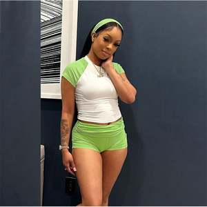 Completo Yoga <span class=keywords><strong>Aderente</strong></span>, <span class=keywords><strong>Tuta</strong></span> Elastica a Vita Alta per Fitness, Set da Corsa e Allenamento per Donne - Product Image 4