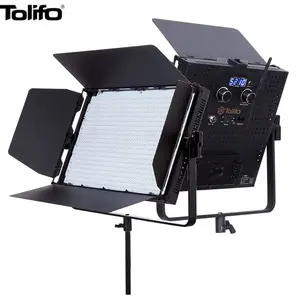 Tolifo 200W Wireless Control High Power Bicolor Led V-mount Video Panel Light With DMX For Studio Photography Lighting