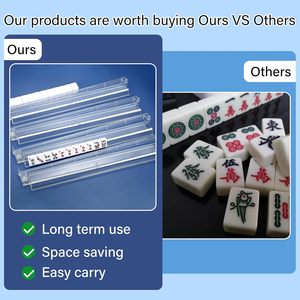 Modernos y Prácticos Soportes Giratorios para Mahjong de una Pieza con Empujadores Transparentes, Accesorios para Mahjong Americano Hechos en China - Product Image 4