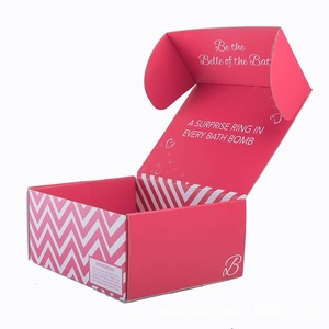 Benutzer definiertes Logo gedruckt Kraft papier Karton Verpackung Wellpappe Mailer Versand kartons - Product Image 6