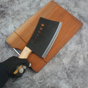 Seven Star Knife Hand Forged Bone Chopping Knife 18cm Carbon Steel Heavy Duty Commercial Use - Product Image 4
