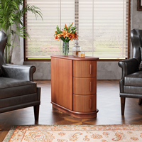 Table d'appoint moderne à 3 tiroirs, table polyvalente pour canapé et chevet, rangement gain de place, mobilier pour la décoration de la chambre