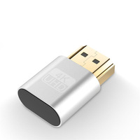 Émulateur d'affichage DTECH 4K compatible Linux 1.4 DDC EDID, adaptateur d'affichage HDMI, prise factice