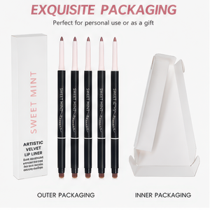 Lápiz Delineador de Labios Mineral 2 en 1 con Pincel, Larga Duración, Resistente al Agua, Maquillaje para Fiestas, Logotipo Personalizado - Product Image 6