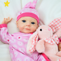 Poupées reborn en silicone solide de 16 pouces, corps entier, réalistes, nouveau-né, bébé réaliste, poupées de bébé fille avec un ensemble d'accessoires