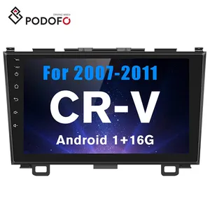 혼다 CRV 2007 - 2011 GPS 네비게이션 와이파이 BT FM에 대한 Podofo 안드로이드 자동차 라디오 9 "자동 라디오 플레이어