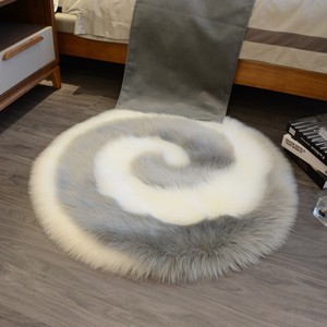 Tapis de sol moderne et simple, style luxe, couleur unie, en peluche moelleuse, pour chambre d'enfant, décoration de chevet, modèle tendance - Product Image 6