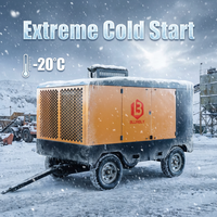 Compresor de Aire de Tornillo de Alta Presión de 1300 CFM y 25 bar, BC1300-30, 410KW, Bomba Portátil Diésel Cummins Refrigerada por Aire para Perforación de Pozos