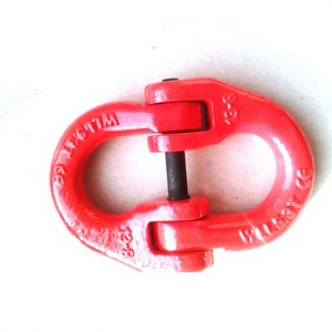 Eslabones de conexión para eslingas de cadena soldadas G80, estándar para motocicletas, de acero con recubrimiento en polvo, accesorios de conexión para eslingas de cadena KJ G80 - Product Image 1