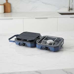 Barbecues 2 brûleurs Mini cuisinière <span class=keywords><strong>à</strong></span> gaz CE Propane Butane Usine CE Cuisinière de randonnée Top Cuisinière <span class=keywords><strong>à</strong></span> gaz <span class=keywords><strong>mobile</strong></span> de voyage Extérieur - Product Image 1