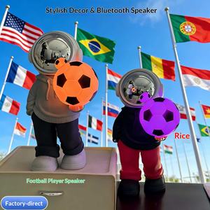 Lámpara LED con Altavoz para Audio, Adorno de Astronauta para Escritorio, sin Micrófono Incorporado, sin Control Remoto, Copa Mundial - Product Image 3