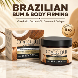 Crema Corporal de Coco de Marca Privada con Colágeno y Guaraná para Reafirmar Glúteos y Senos, Crema Corporal Personalizada OEM ODM - Product Image 1