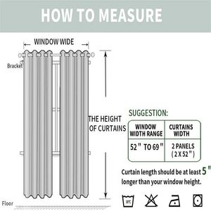 Rideaux de fenêtre modernes fabriqué en chine, vente en gros, en lin/noir - Product Image 6