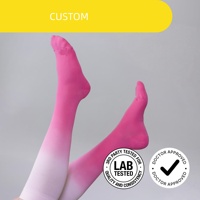 Chaussettes de compression montantes Tie-Dye à compression graduée 15-20 mmHg, anti-humidité, pour voyage, travail, soins infirmiers, grossesse et soulagement des jambes