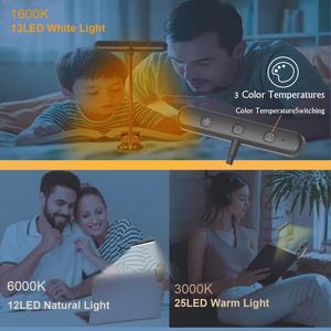 Lampe de lecture LED portable brevetée, créative et moderne, rechargeable par USB, à intensité variable et rotative, mini lampe à clip pour livre - Product Image 6