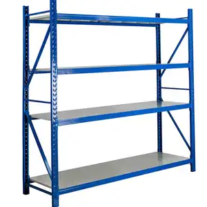 Fabrikant 200Kg Per Laag Zwaar Magazijn Pallet Metalen Opbergrek Systeem Lichte Middelzware 4 Tier Boltless Planken