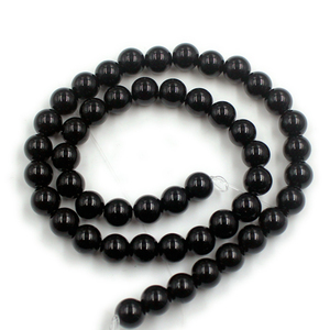High-quality <strong>Black</strong> Stone Round <strong>Beads</strong> Colored Glass Frosted <strong>Beads</strong> Semi-finished DIY Accessories Loose <strong>Beads</strong> - Product Image 2