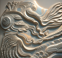 Produits personnalisés Style européen moderne à bas prix Décoration intérieure Décoration murale en fibre de verre Peinture en relief