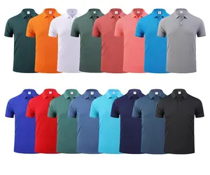 Manufacturers Wholesale Business Staff Uniform 180gsm Blending Polyester Cotton Spandex Custom Polo T-shirt