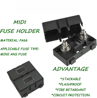 Portafusibles en línea de 12V para coche, motocicleta, Peugeot 206, con fusible de 250A, para riel DIN, SMD, visco, caja de fusibles eléctrica, encendedor solar