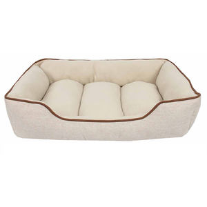 Cama para perro grande de felpa de lujo personalizada, camas rectangulares ecológicas para mascotas para que duerma el perro - Product Image 3