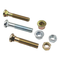 Set Mur Baut Kepala Heksagonal Baja Tahan Karat 304 Berlapis Seng, Baut Heksagonal Eksternal, Ring Pipih, Ring Pegas M14 M16 M18 M27 M30