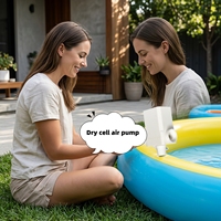 Pompe à air portable alimentée par 6 piles AA amovibles pour gonflables de piscine, matelas pneumatiques et sacs de rangement sous vide