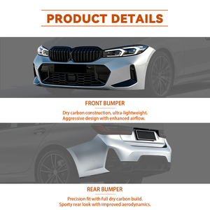 G20 Old to New Body Kit for BMW <strong>3</strong> Series G20 PRE <strong>Model</strong> Changed to LCI MT Style Bumper <strong>Diffuser</strong> Headlight Body Kit - Product Image 5