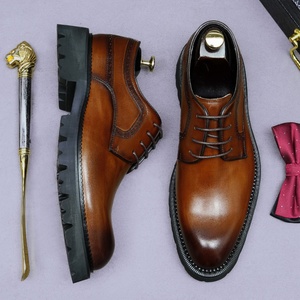 Zapatos Oxford de Negocios para Hombre, Hechos a Mano, con Cordones, Impermeables, con Suela de Goma, Estilo Nuevo y Lujoso, para Bodas - Product Image 6