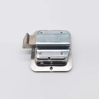 Poignée de verrouillage encastrée en acier inoxydable 82,5*82,5 mm, finition polie durable, pour boîte à outils, remorque, auvent, avec 2 clés