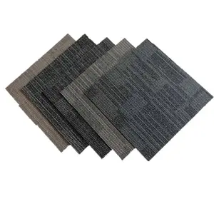 סין הזול מחיר פוליפרופילן PVC 50x50 מסחרי משרד רצפת שטיח אריח למכירה