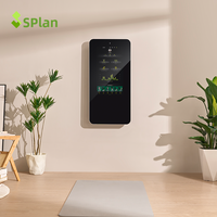Equipo de Gimnasio Inteligente para Interiores Unisex SPlan, Multigimnasio con Pila de Pesas de 100 kg, Pantalla Táctil de 24 Pulgadas, Soporte para Cables, Función de Sentadillas, Metálico