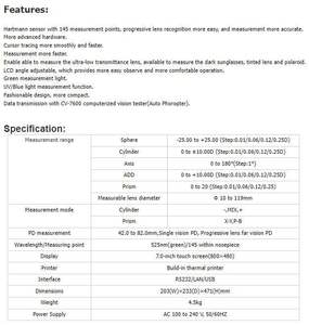 InnoVue Opto TL-6800C Medidor de Lentes Digital Automático con Impresora UV y Luz Azul/Verde, 1 Año de Garantía para Medición Óptica Avanzada - Product Image 5