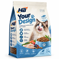 Sacs d'emballage personnalisés pour aliments pour animaux de compagnie, sachets souples à fermeture éclair avec soufflet latéral, fabricant de sacs pour aliments pour animaux
