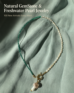 Collier personnalisé à faible MOQ en acier inoxydable plaqué or avec perles baroques d'eau douce et breloque pour les marques DTC <span class=keywords><strong>de</strong></span> <span class=keywords><strong>bijoux</strong></span> - Product Image 2