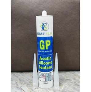 Sellador de Silicona Acética de un Componente, 280 ml, Material para Construcción, Ensamblaje, Aplicaciones de Sellado Interior y Exterior - Product Image 1