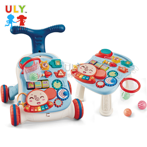 Vente en gros de poussette éducative de style simple, assis à debout, pour l'apprentissage de la musique, avec 4 roues en plastique pour tout-petits - Product Image 2