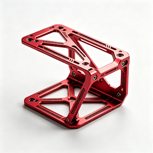 Support de moteur pour drone en aluminium 7075 usiné CNC de haute précision (tolérance 0,01 mm) pour pièces de drones de course VTOL - Product Image 1